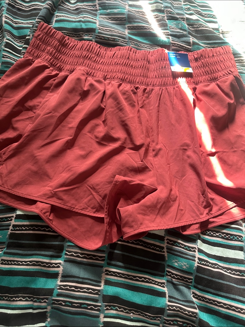 Old Navy Rust Athletic Shorts with Elastic Waistband